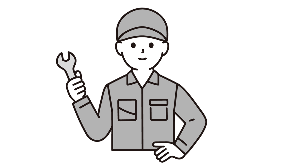 製造業界で働く男性